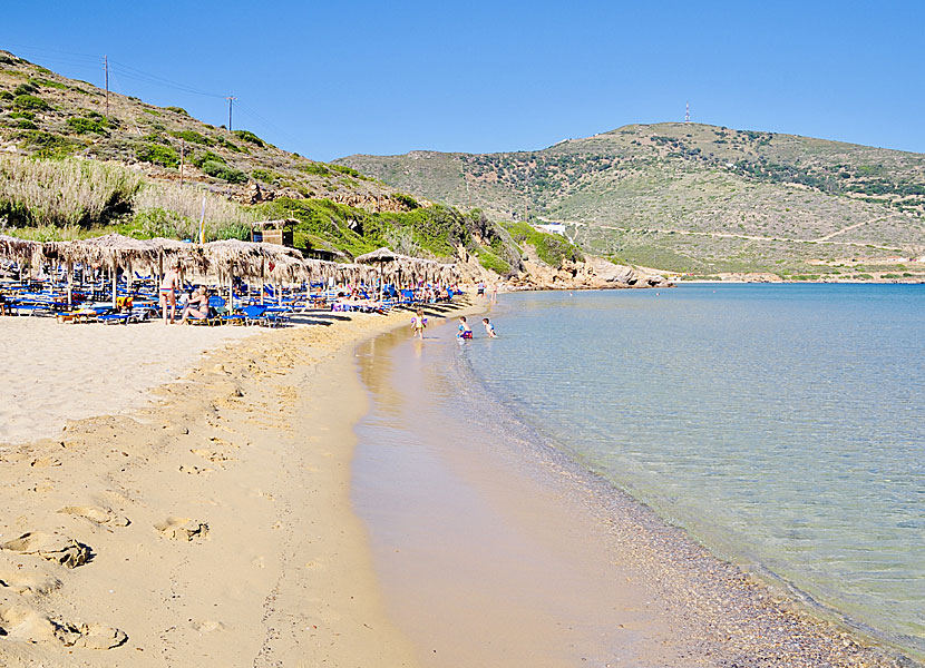 Psili Amos beach på Andros.