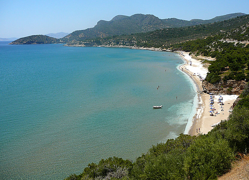 Psili Amos beach 2 på Samos.