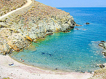 Lygaria beach på Folegandros. 