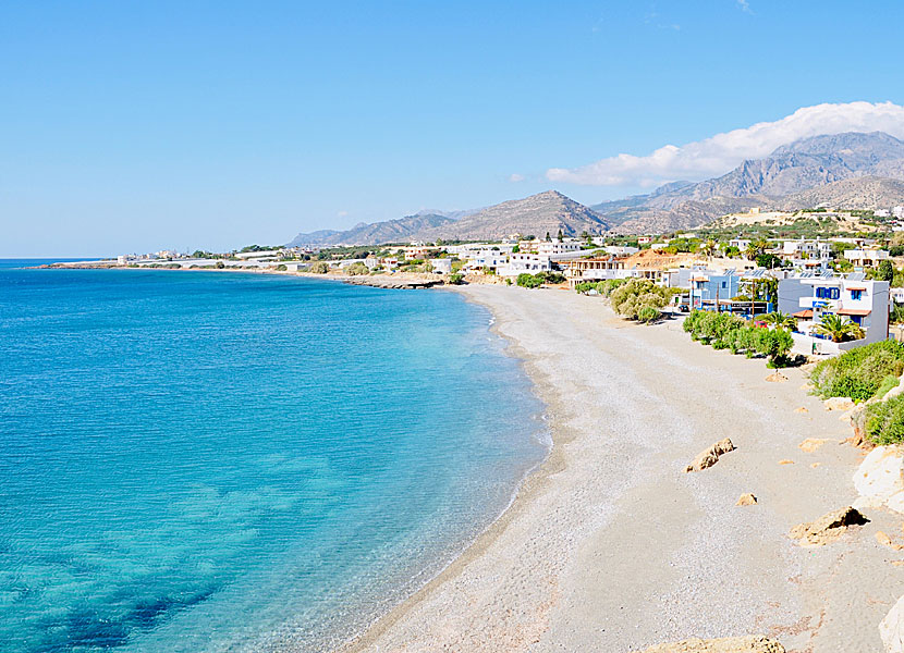 Missa inte Makrigialos när du reser till stränderna Agia Fotia, Ferma, Kakkos och Koutsounari på sydöstra Kreta.