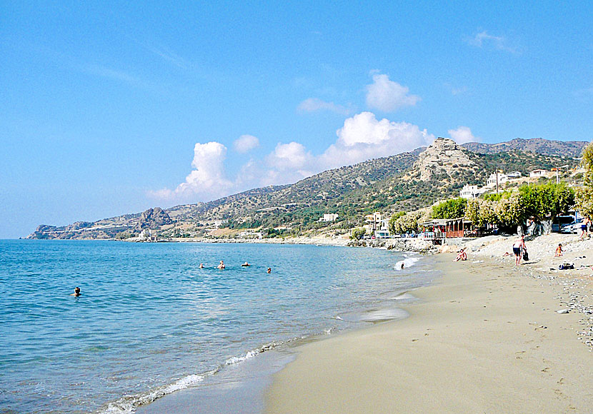 Kastri beach mellan Keratokambos och Tsoutsouros på södra Kreta.