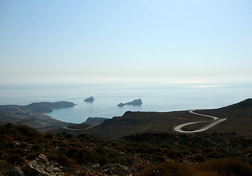Missa inte att köra den sceniska vägen mellan Xerokambos och Ziros på östra Kreta.