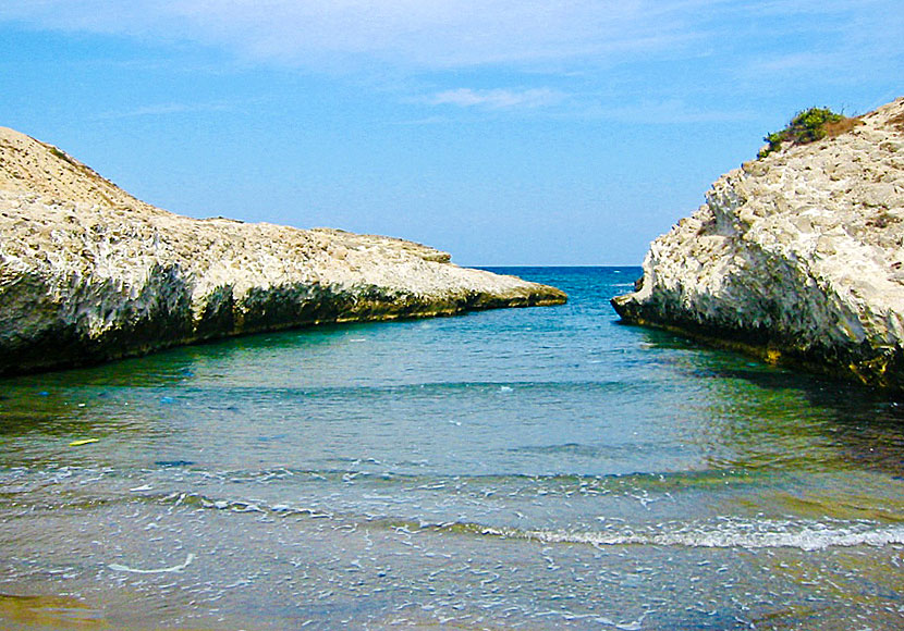 Kapros beach på Milos i Kykladerna.
