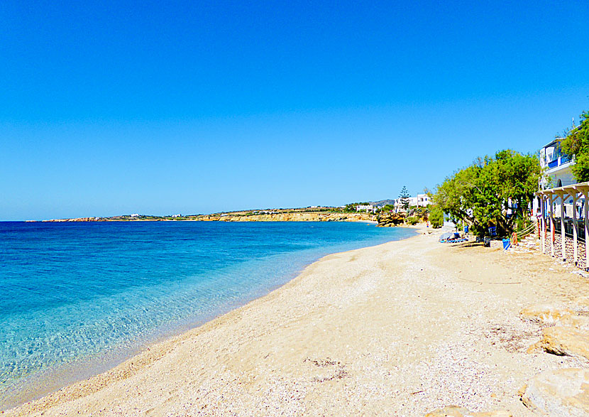  Drios beach som ligger innan Golden beach på Paros.