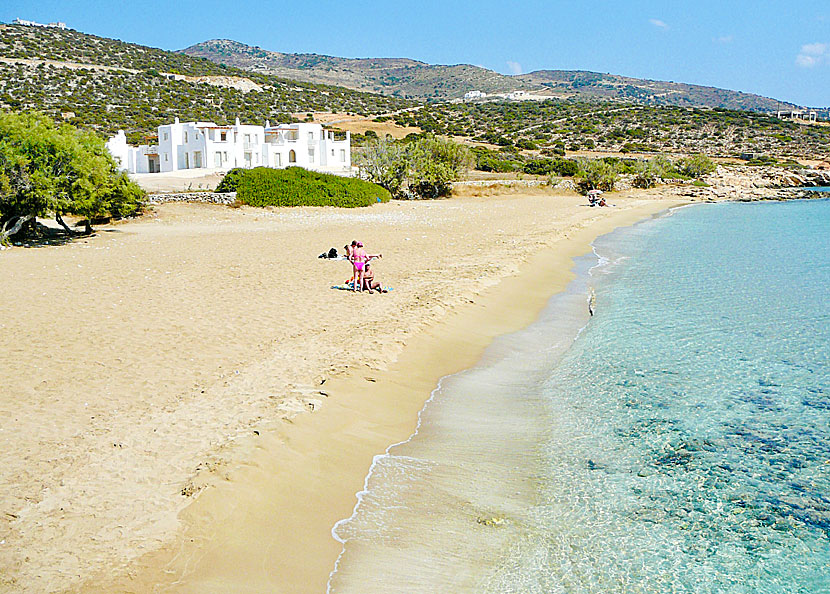 Farangas beach nära Aliki på södra Paros.