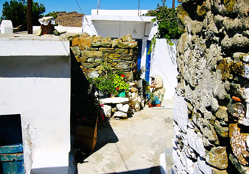 Den genuina byn Panagia på Serifos i Kykladerna.