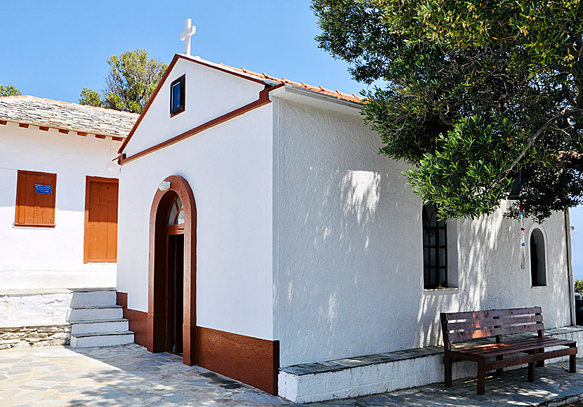 Mamma Mia-kyrkan Agios Ioannis sto Kastri på Skopelos.