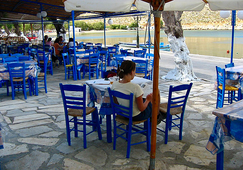Tavernor och restauranger i Panormos på Tinos.