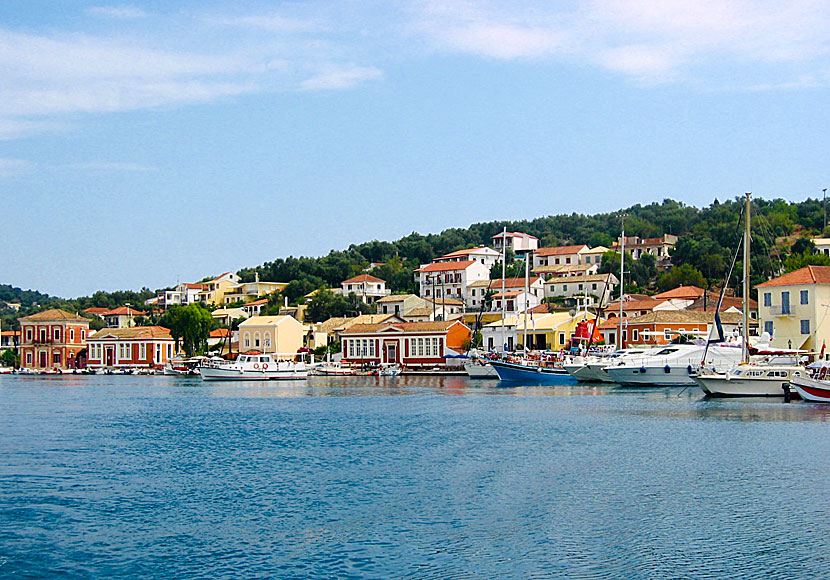 Den lilla ön Paxi söder om Korfu i Grekland.