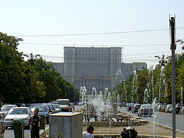 Ceausescu palats i Bukarest.