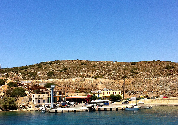 Hamnen på Gavdos söder om Kreta.
