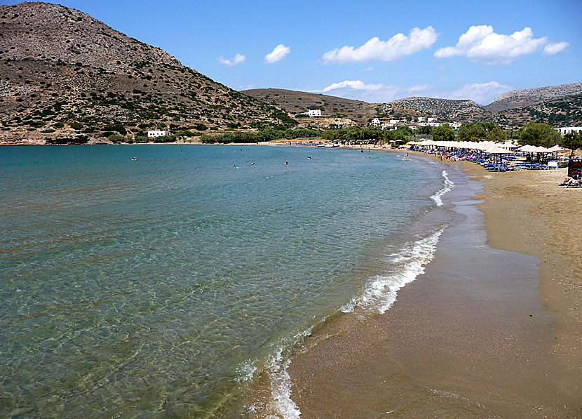 Syros bästa stränder. Galissas beach.  