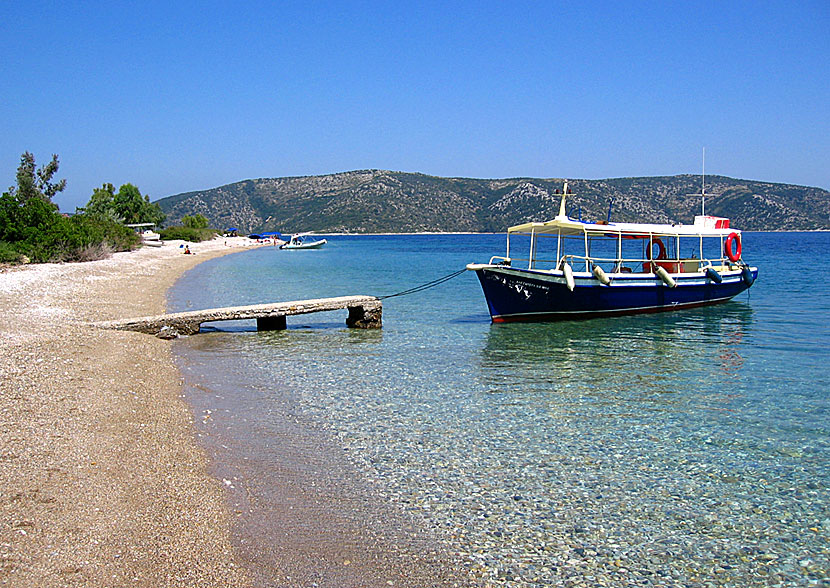Agios Dimitrios beach på Alonissos.