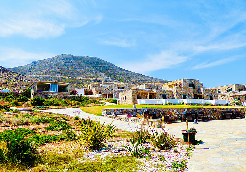 Boka Aqua Petra Hotel och Aspes Village i Agios Pavlos på Amorgos.