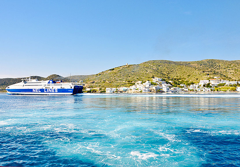 Tänk på att det finns två hamnar på Amorgos: Katapola och Egiali.