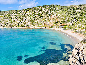 Maltezi och Plakes beach på Amorgos.