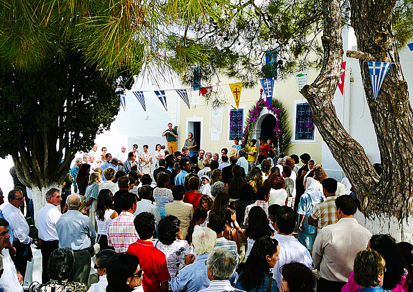Kyrkan i Langada firas den 17 september varje år. 