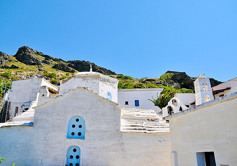 Monastery of Panachrantos på Andros.