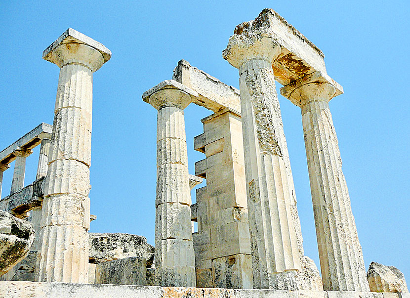 Temple of Aphaia på Egina är ett av Greklands bäst bevarade doriska tempel.