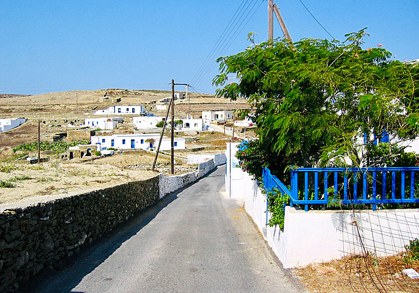 Byarna Pano Meria och Ano Meria på ön Folegandros i Grekland.