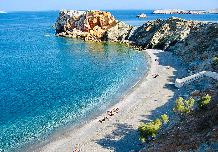 Vardia beach. Folegandros. Kreikka.