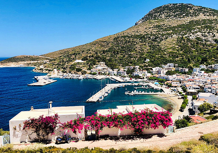 Den nya hamnen på Fourni i Grekland.