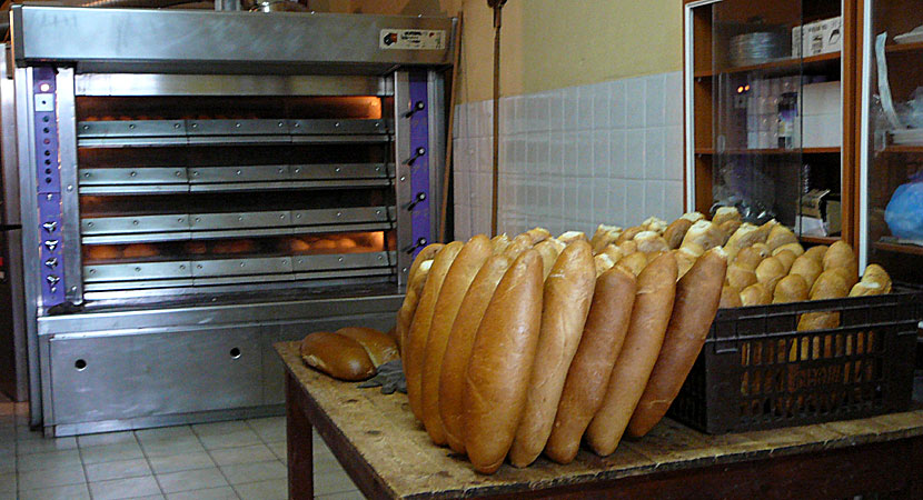 Bageri i Chora Sfakion på Kreta.