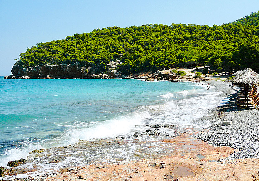 Dragonera beach på västra Agistri.