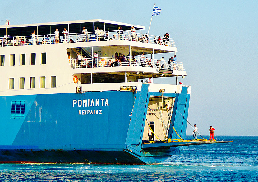 Färjan Romilda var en gång tiden rederiet G.A Ferries flaggskepp. 