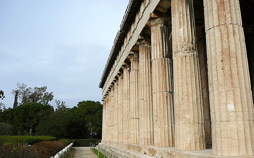 Hephaestus tempel i Aten ligger i den antik agoran.