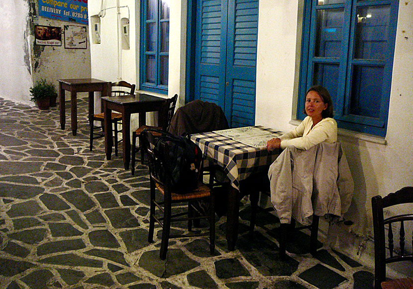 Metaxi Mas är en av de bästa restaurangerna i Naxos stad.