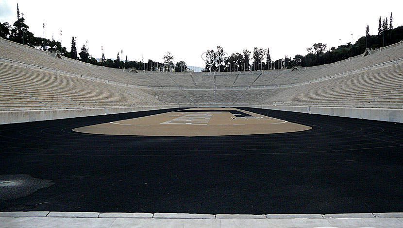 Olympiastadion i Aten, eller Panathinaikostadion, från OS 1896.