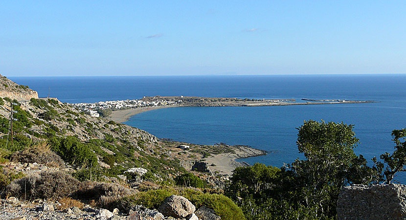 Paleochora på södra Kreta är platt som en pannkaka.
