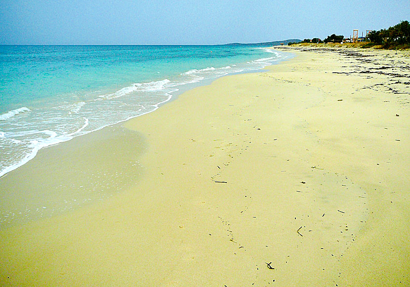 Plaka beach på Naxos i november.