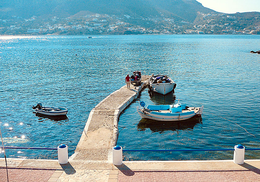 På Telendos finns en bil, den hämtar sopor och tömmer dem i en båt till Kalymnos.