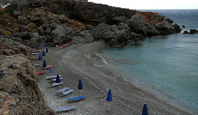 Vrissi beach. Chora Sfakion. Kreta. Crete.