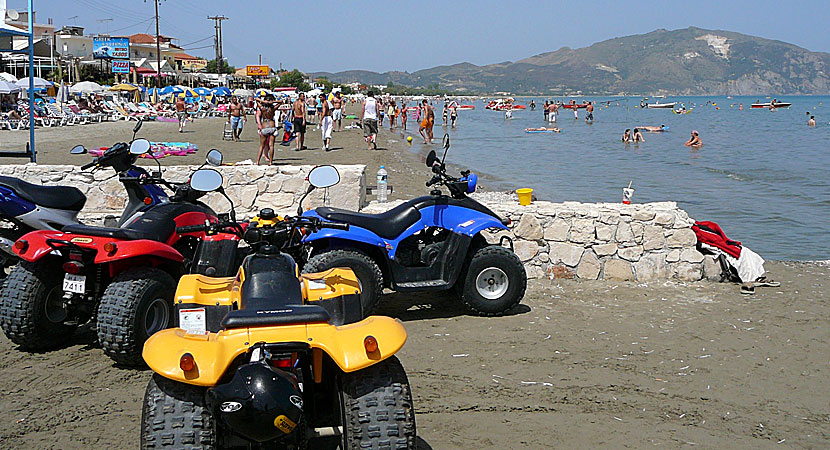 Stranden i Laganas på Zakynthos.