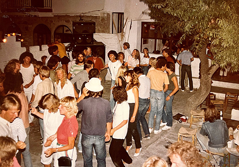 Diskotek Fanari i Chora var mycket populärt under 1980-talet. 