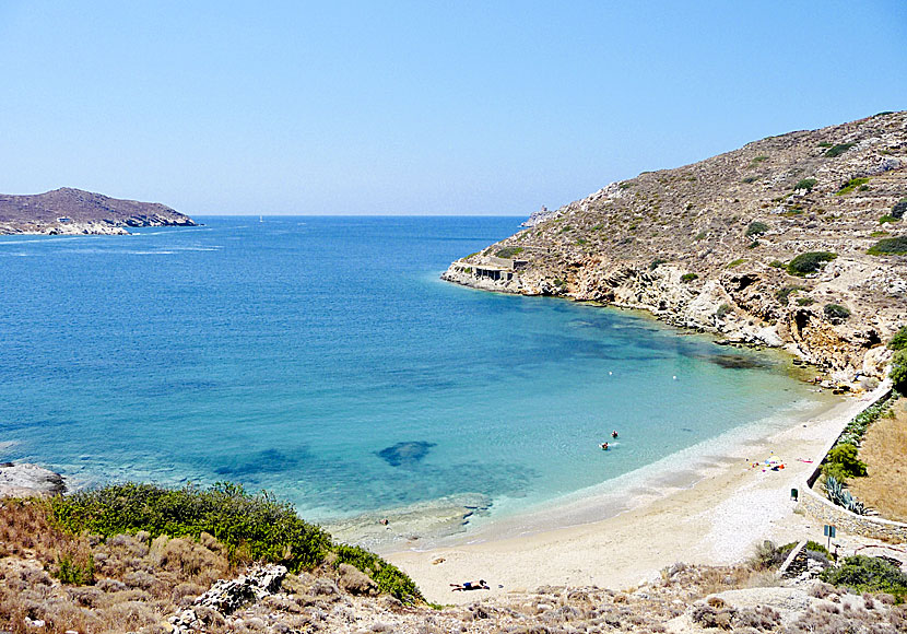 Tzamaria beach på Ios i Kykladerna.
