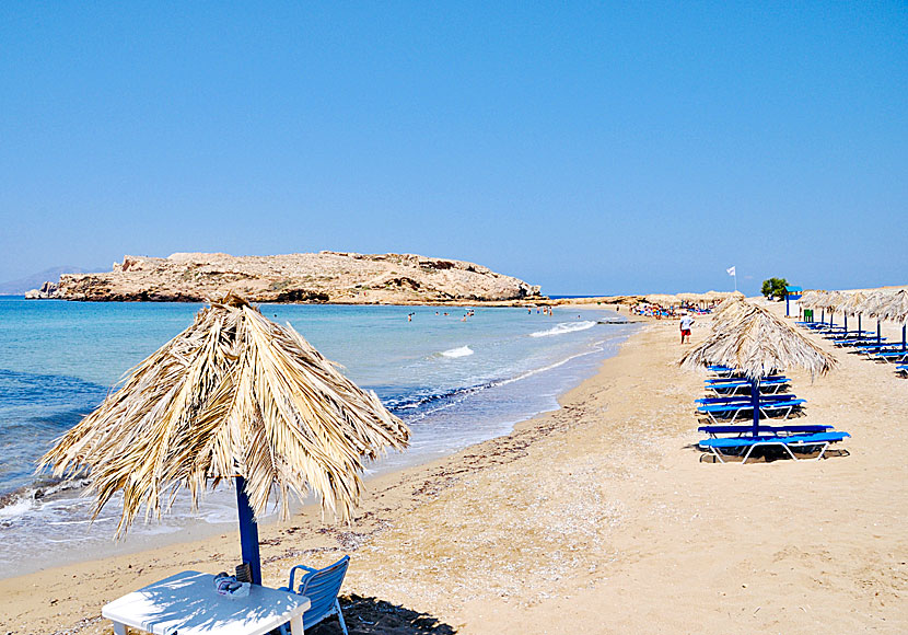 Koumbara beach på Ios i Kykladerna.