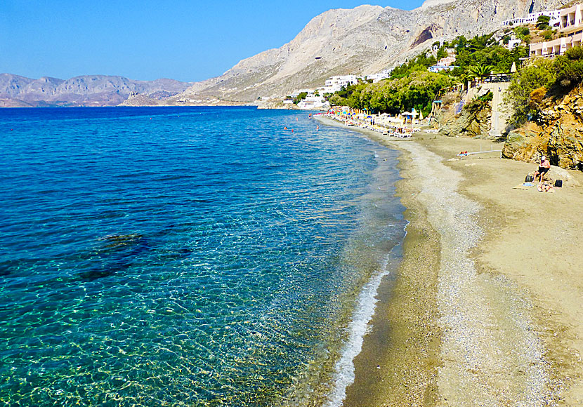Stranden i Massouri på Kalymnos.