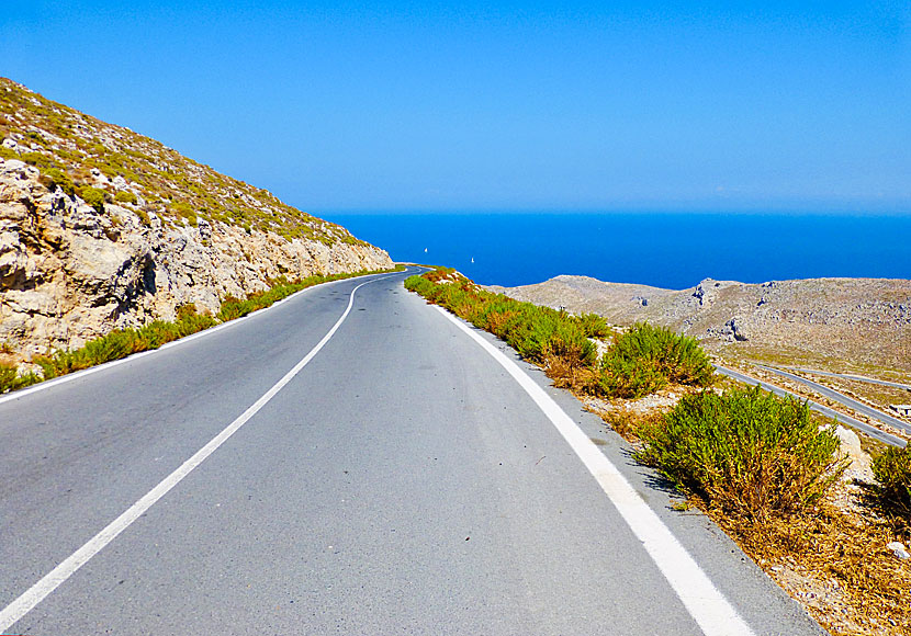Vägen till Palionisos på Kalymnos.