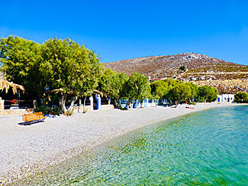 Vlychadia beach på Kalymnos.