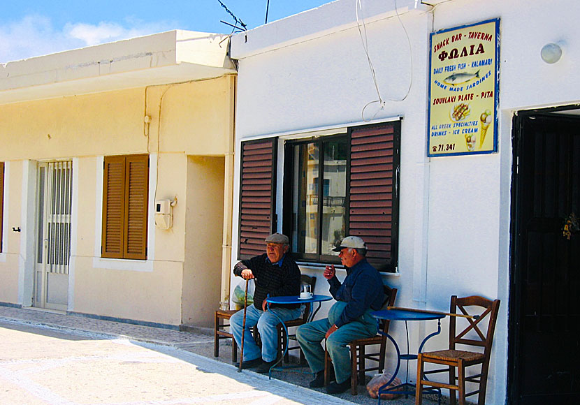 Taverna Folia i Spoa på Karpathos i Dodekaneserna.