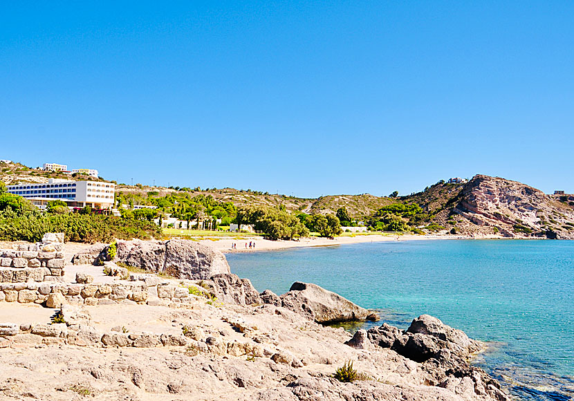 Kos bästa stränder. Agios Stefanos beach.