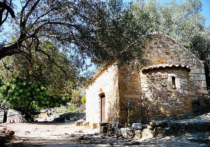 Agios Kirikos church i Lissos på södra Kreta.