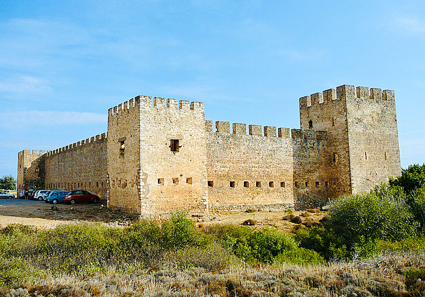 Borgen Frangokastello nära Chora Sfakion på södra Kreta.