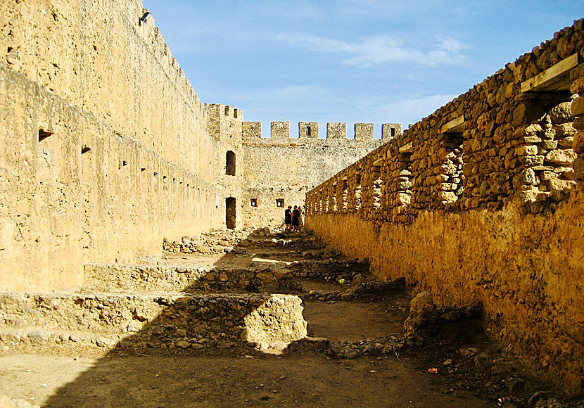 Frangokastello castle på södra Kreta.