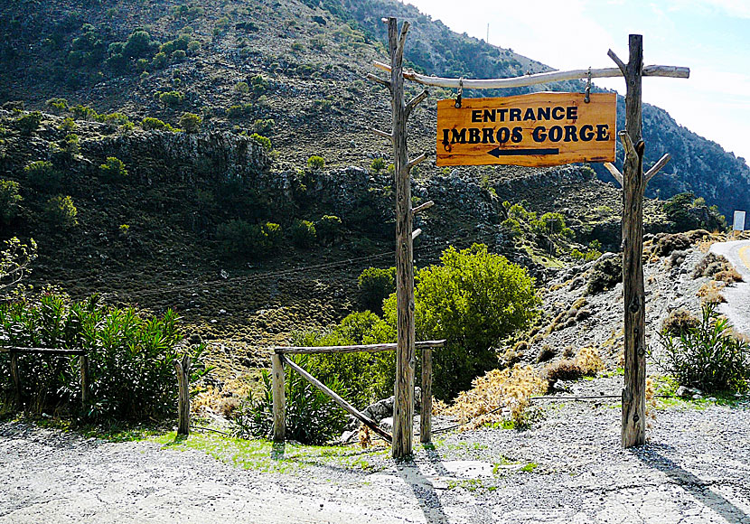 Vandringen i Imbrosravinen på Kreta börjar i byn Imbros och är åtta kilometer lång. 