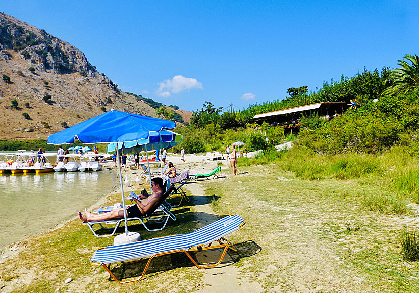Kournas Lake nära Georgioupolis på Kreta.